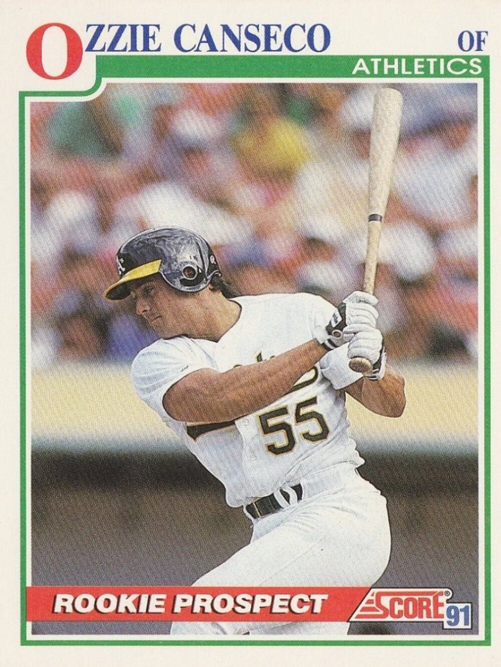 Ozzie Canseco - Score 91 Rookie Prospect Baseball Card